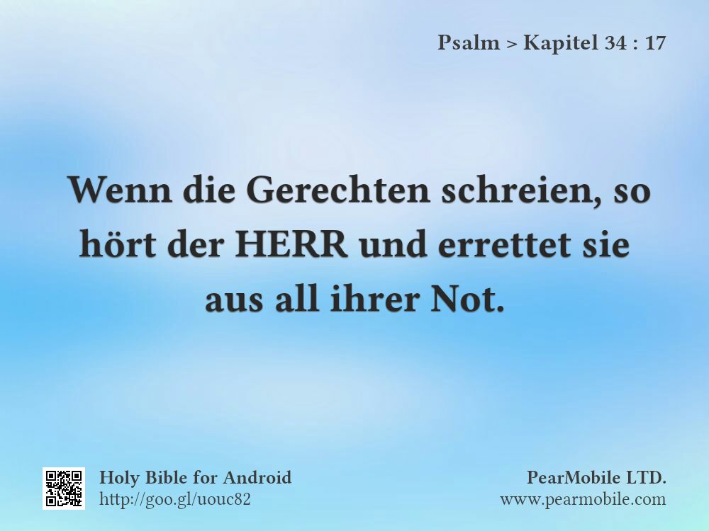 Psalm, Kapitel 34:17
